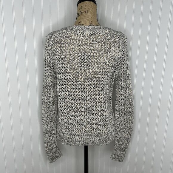 Old Navy Loose Open Knit Sweater Womens Sz L Coastal Beach Classic Fall Layer - Picture 4 of 12